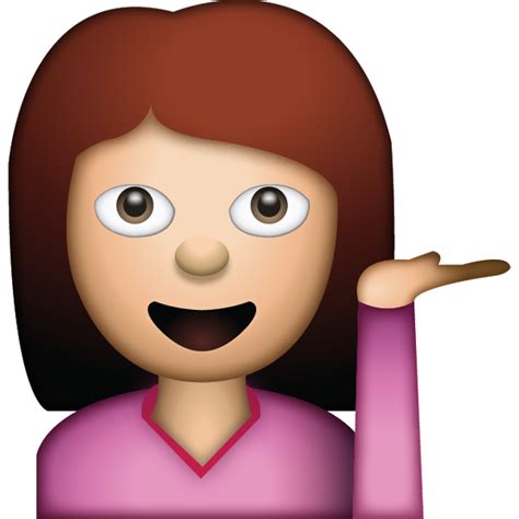 Download Woman Hand Gesture Emoji Emoji Island