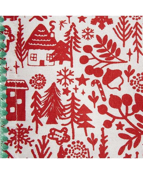 Design Imports Christmas Woods Embellished Napkin Set Of 6 And Reviews