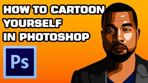 How To Cartoon Yourself In Photoshop Tutorial Speed Art Youtube