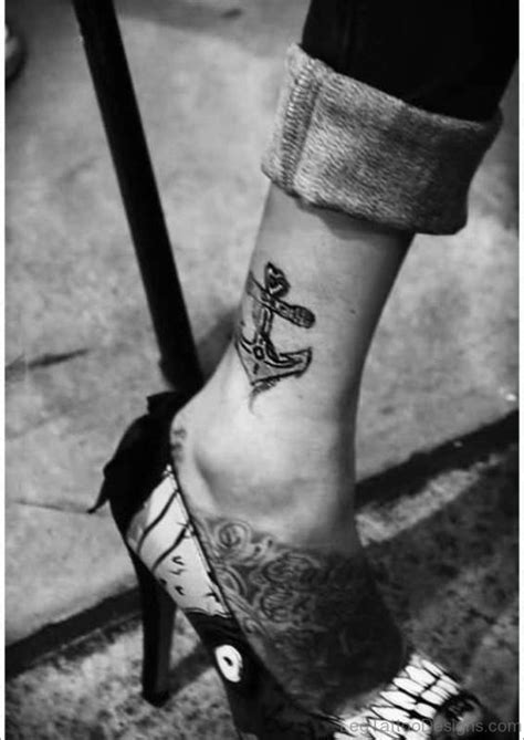 68 Wonderful Anchor Tattoos On Ankle