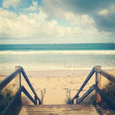 Wooden Steps At Beach By Jodie Griggs