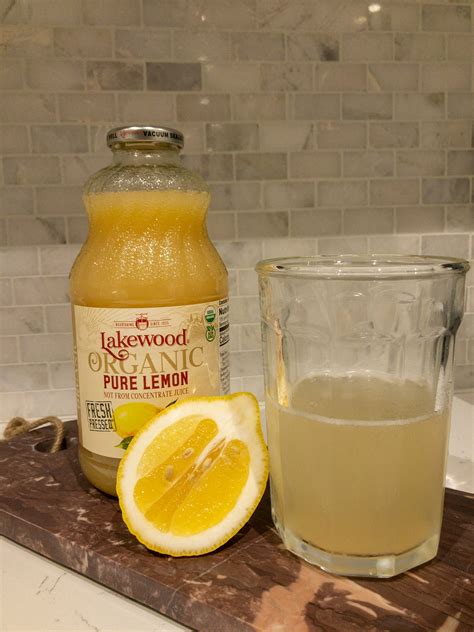 Organic Pure Lemon 32oz 6 Pack Lakewood Organic Juice