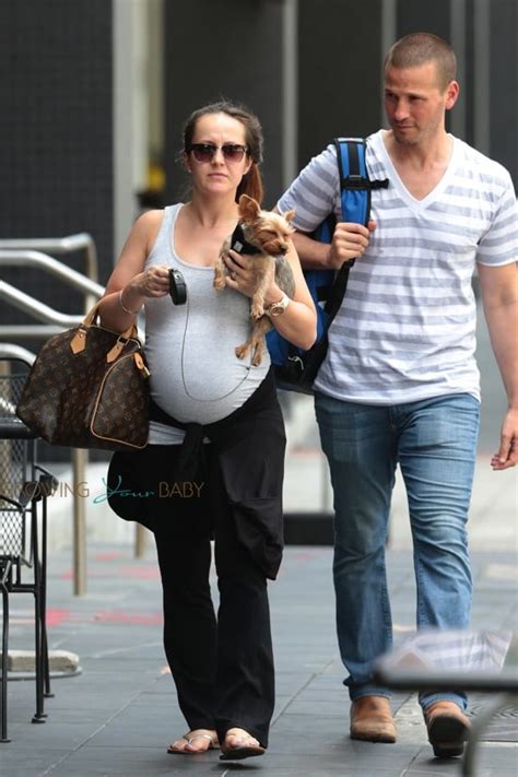 A Very Pregnant Ashley Hebert With Husband Jp Rosenbaum Growing Your