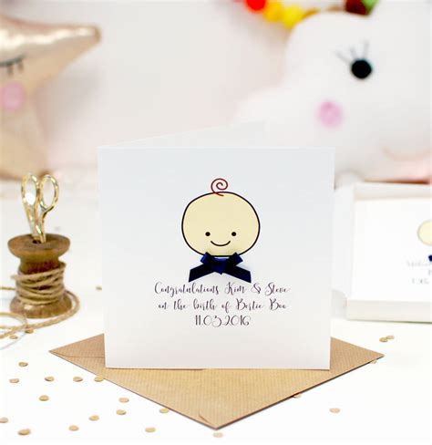 Check spelling or type a new query. Cute Baby Face New Baby Boy Congratulation Card By The Luxe Co | notonthehighstreet.com