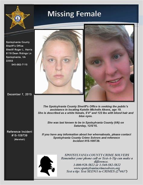 Spotsylvania Police Looking For Missing 19 Year Old Woman Crime Police And Fire
