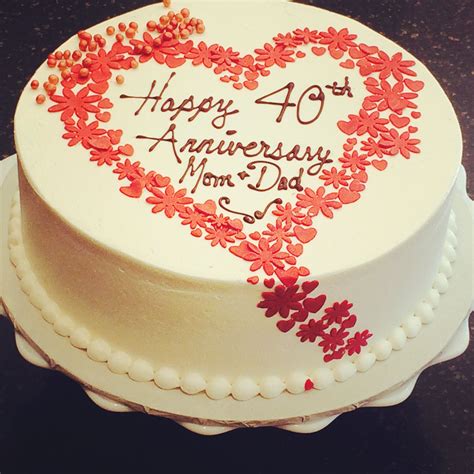 40th Wedding Anniversary Cake Designs Maybe You Would Like To Learn