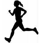Running Silhouette Clipart Clip Transparent Woman Library