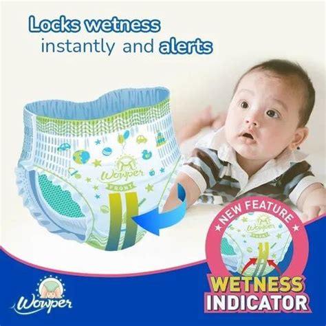 Nonwoven Disposable Wowper Fresh Pants Diapers Large Size 48 Pieces