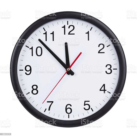 At Five To Twelve Oclock On The Dial Clock Stock Photo Download Image