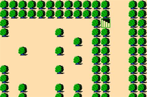 Nes Zelda Overworld Map Grid Retusa
