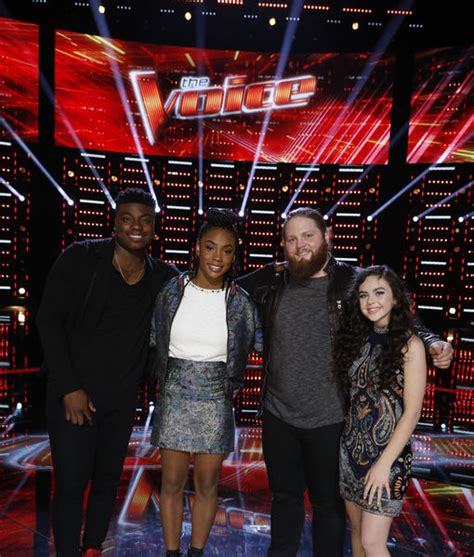 In the final live performance phase of the competition, artists perform in weekly shows, where public voting narrows to a final group of artists and the finale's vote count included a 'cumulative itunes vote total' of all singles (from top 12 onwards) purchased during and outside of the various voting. 'The Voice' Finale Live Blog! Who Is the Season 15 Winner ...