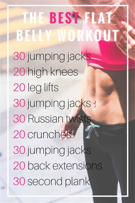 The Best Flat Belly Workout You Can Do At Home No Equipment Needed
