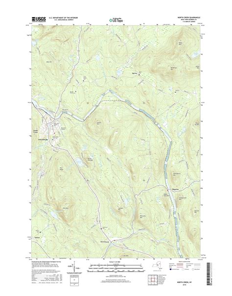 Mytopo North Creek New York Usgs Quad Topo Map
