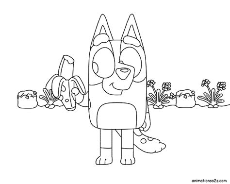 Disney Junior Bluey Coloring Pages Hannah Thomas Coloring Pages