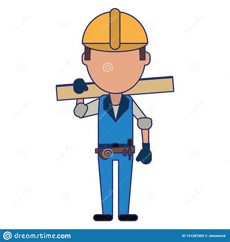 Construction Worker Avatar Stock Vector Illustration Of Icon 141287685