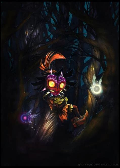 Majoras Mask Fan Art Created By Ghorvega Zelda Art Legend Of