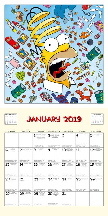 The Simpsons Wall Calendars Buy At Europosters