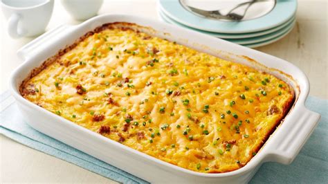 Remove from the refrigerator for 30 minutes before baking. Overnight Country Sausage and Hash Brown Casserole Recipe - Pillsbury.com