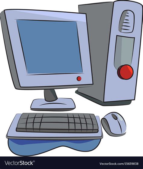 Cartoon Image Computer Icon Pc Symbol Royalty Free Vector