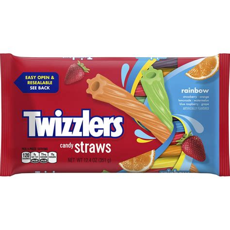 Twizzlers Rainbow Twists Licorice Chewy Candy 124 Oz