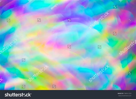 Hippie Psychedelic Vivid Neon Rainbow Background Stock Photo 738531253