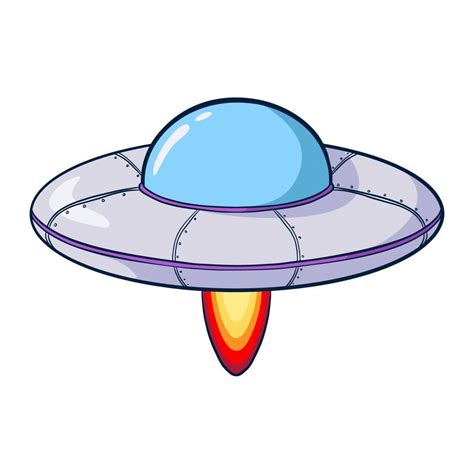 Flying Saucer Cartoon Illustration 3134698 Vector Art At Vecteezy