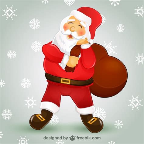 Dibujo De Santa Claus Vector Ilustración Dibujos Animados Santa Claus