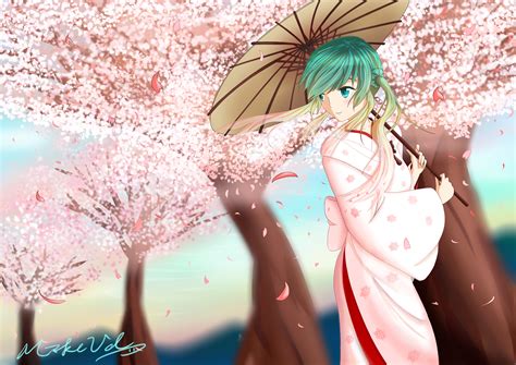 Vocaloid Hatsune Miku Kimono Wallpaper Hd Anime 4k