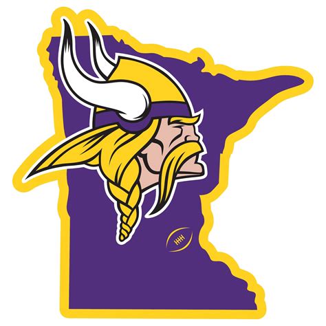 Nfl Minnesota Vikings Home State 11 Inch Magnet Minnesota Vikings