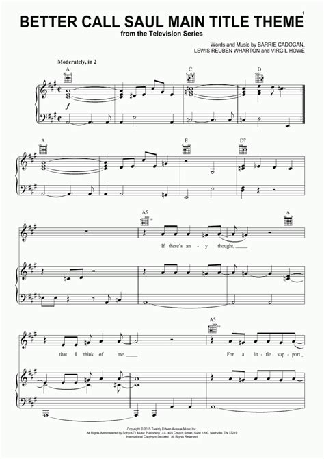 The combination of video lessons and reading sheet music — so you can also understand music theory as you go along — is probably the best way to take online piano. Better Call Saul Main Title Theme Piano Sheet Music