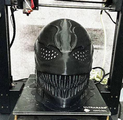 Venom Half Mask Marvel Cosplay Halloween Mask 3d Model 3d Printable