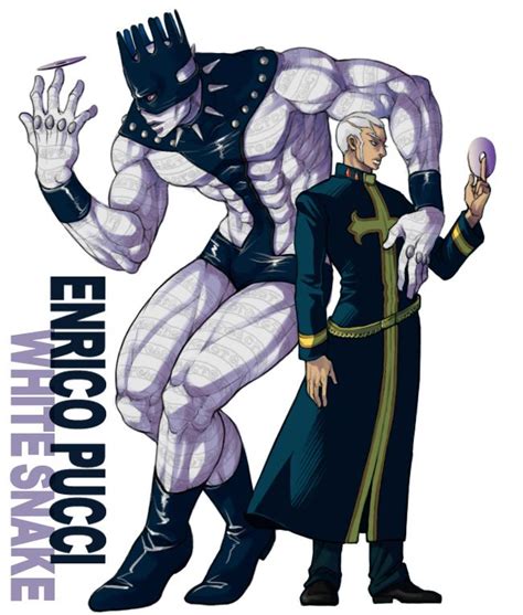 Enrico Pucci And Whitesnake Stone Ocean Jojo Bizarro Cómics