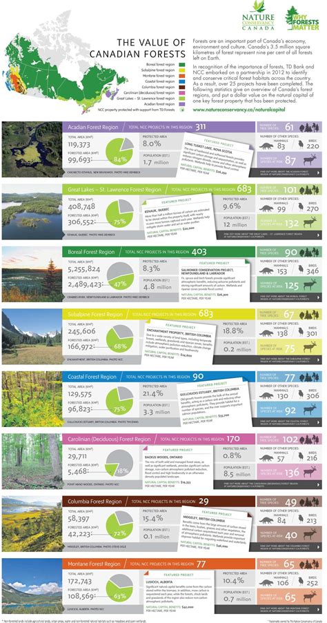 Infographic The Natural Capital Value Of Canadian Forests — Nature