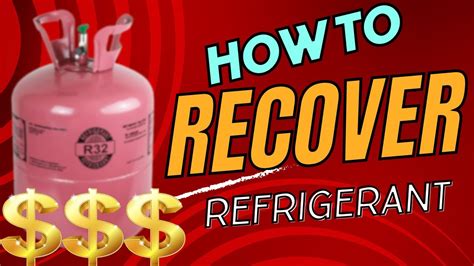 How To Recover Refrigerant From A Fridge Youtube