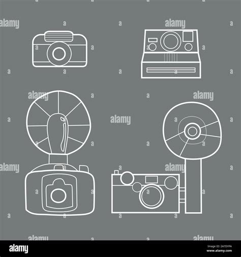 Vintage Cameras Stock Vector Images Alamy