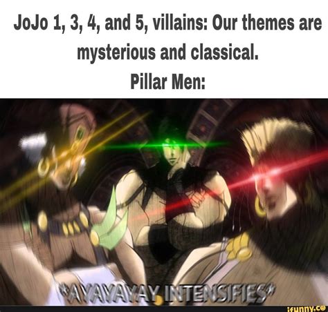 Jojo 1 3 4 And 5 Villains Our Themes Are Mysterious And Classical