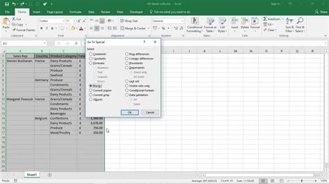Blank Mand In Excel Tutorial Pics