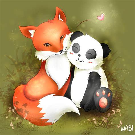 Panda X Fox By Padoodle On Deviantart