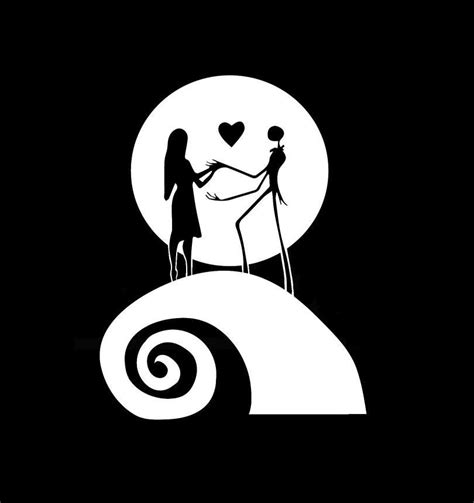 Download Jack and sally nightmare before christmas hill clipart ...