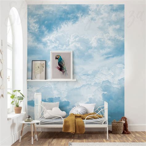 Soft Clouds Wall Mural Komar Ceiling Cloud Sky Wallpaper Mural