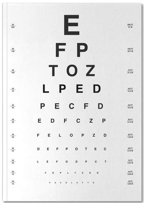 Eye Chart Notebook Juniqe