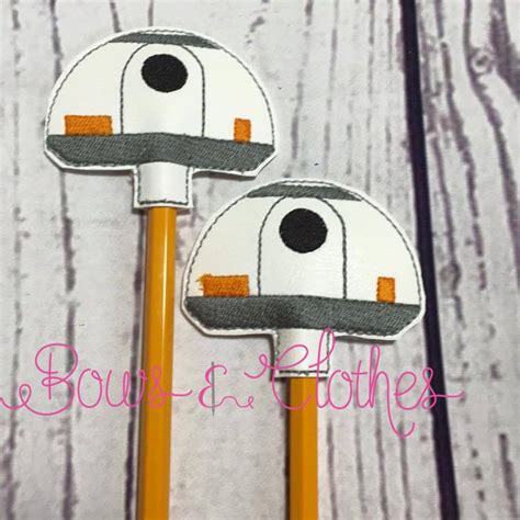 Space B Robot Pt Ith Designs Bows Pencil Toppers
