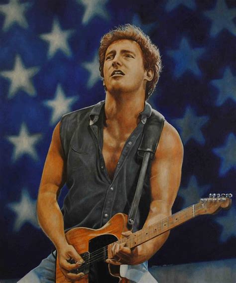In 1968, bruce springsteen had every intention of dodging the draft. Bruce Springsteen 'born In The Usa' Painting by David Dunne