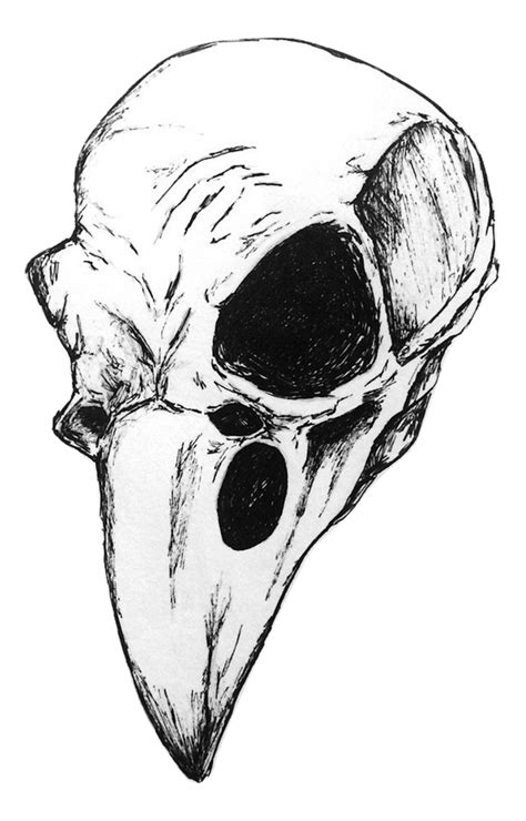 Raven Skull Art Print By Mariketao Skull Art Print Bird Skull Tattoo