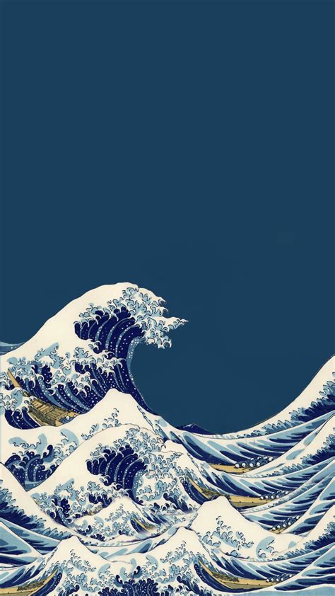 A Wallpaper I Made Iphone The Great Wave Off Kanagawa 2186255 Hd