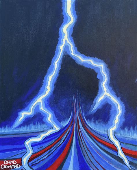 Flash Lightning Painting By Brad Ormand Fine Art America