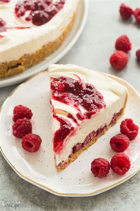 No Bake White Chocolate Raspberry Cheesecake Recipe Video