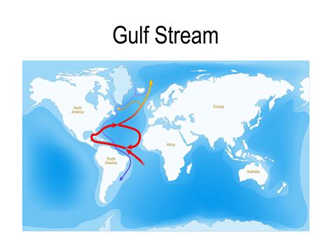 Map Of The Gulf Stream World Map