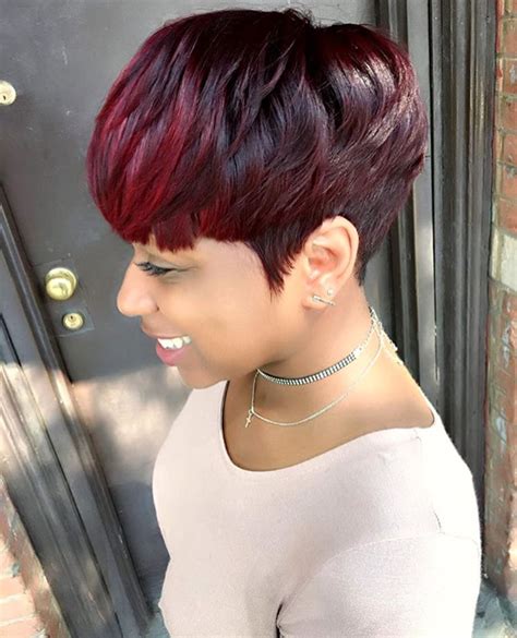 If you are invited in a casual occasion, you look gorgeous with low ponytail style. Gorgeous cut and color via @artistry4gg - Black Hair ...