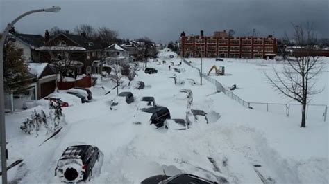 Aerial Footage Shows Extent Of Winter Storm In Buffalo As Death Toll